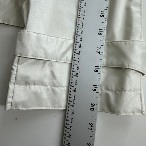 Worthington Essentials Women’s L Off-White Lightweight Trench Coat Quiet Luxury - Picture 8 of 14